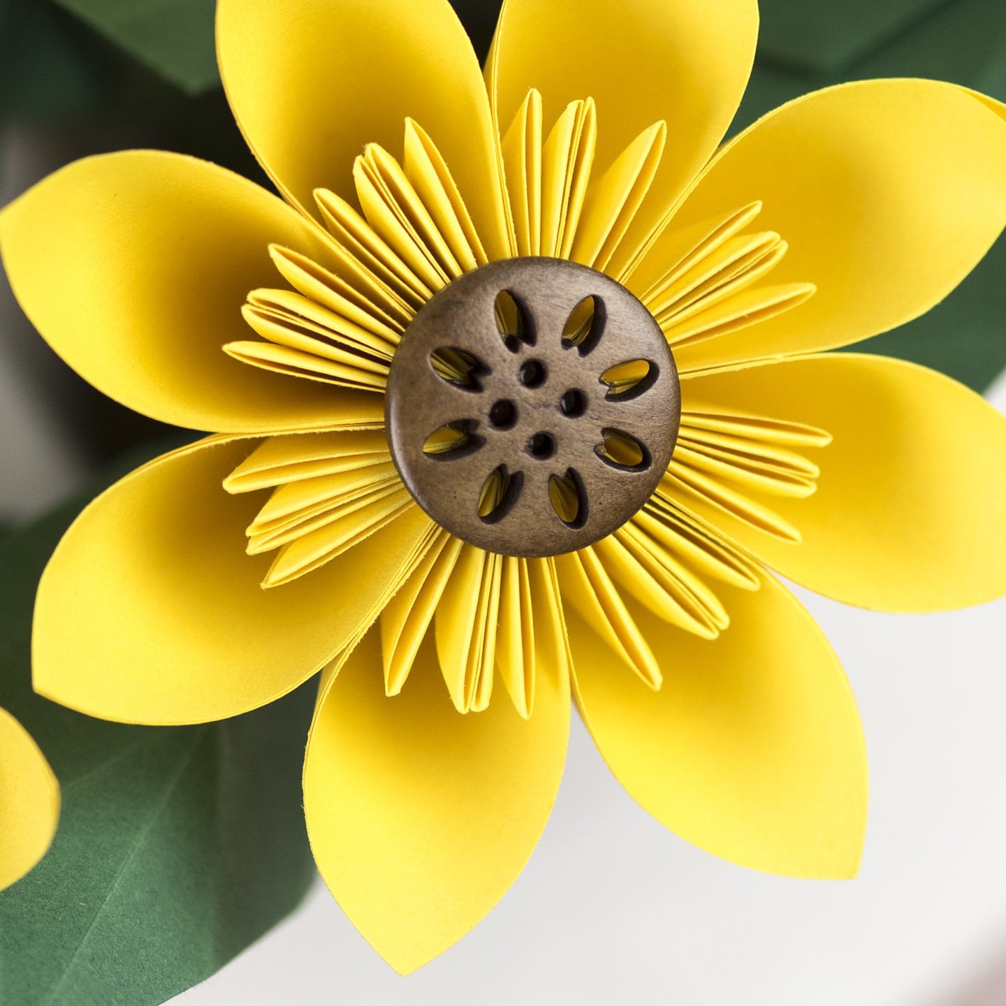 Paper sunflowers bouquet, origami flowers gift