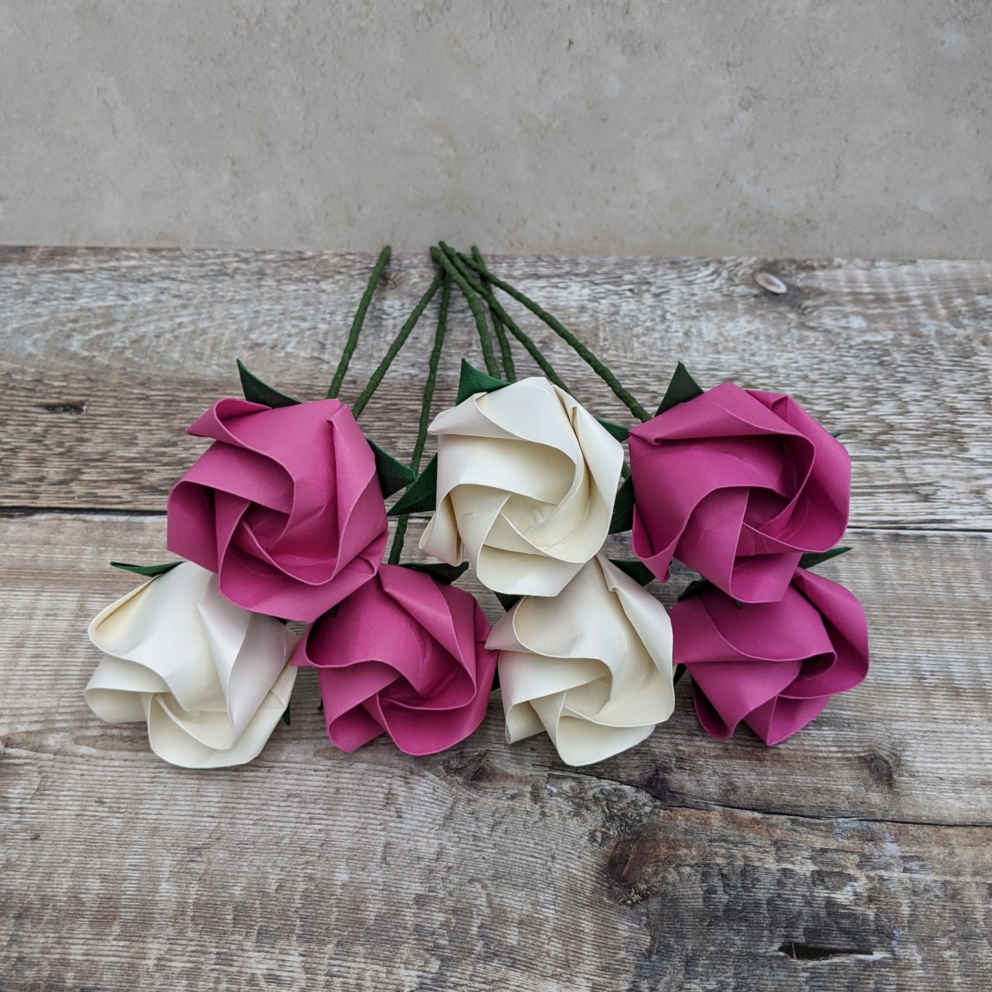 Paper roses bouquet, eco friendly origami flowers gift