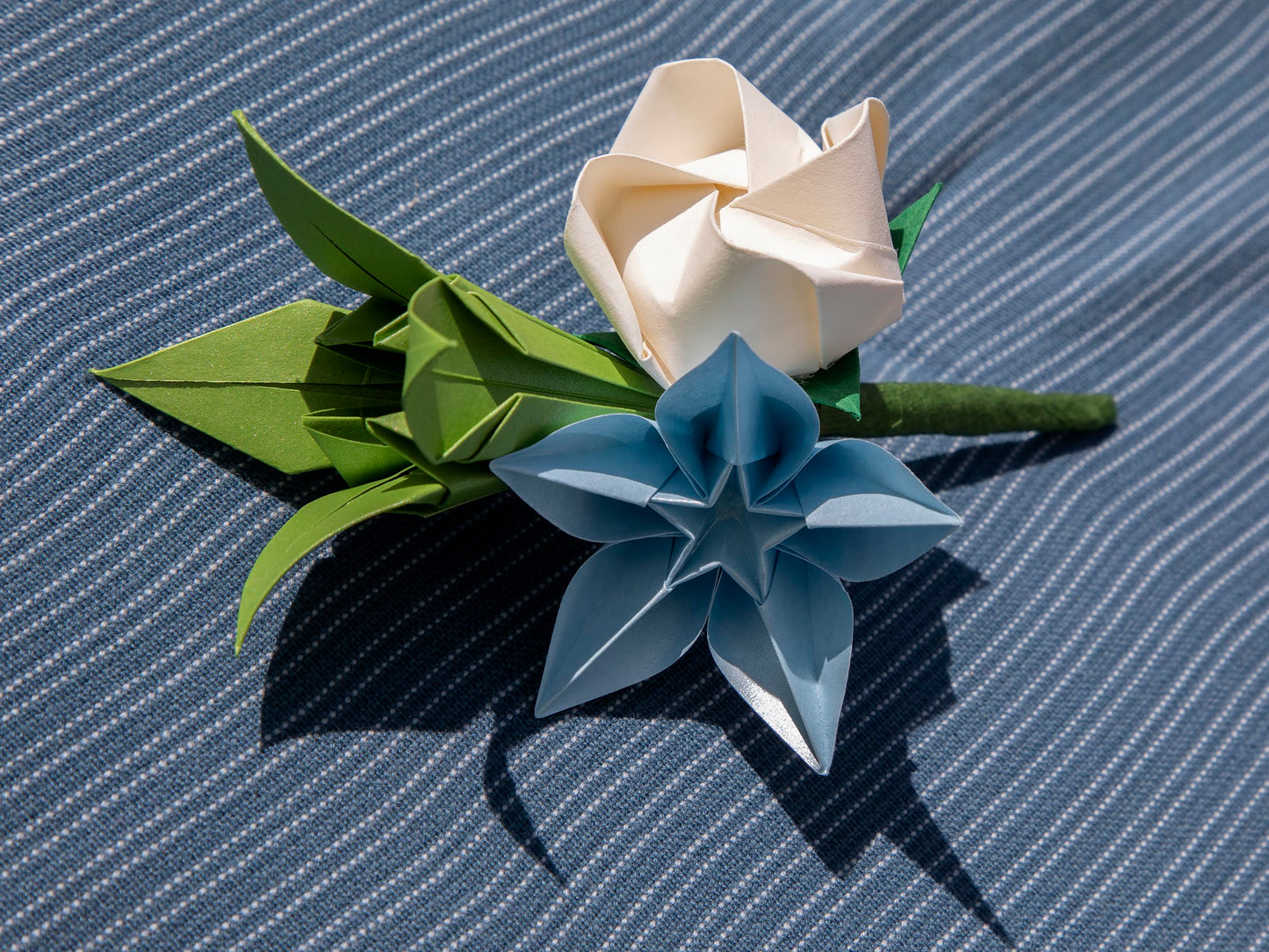 Bespoke origami paper flower bridal bouquet