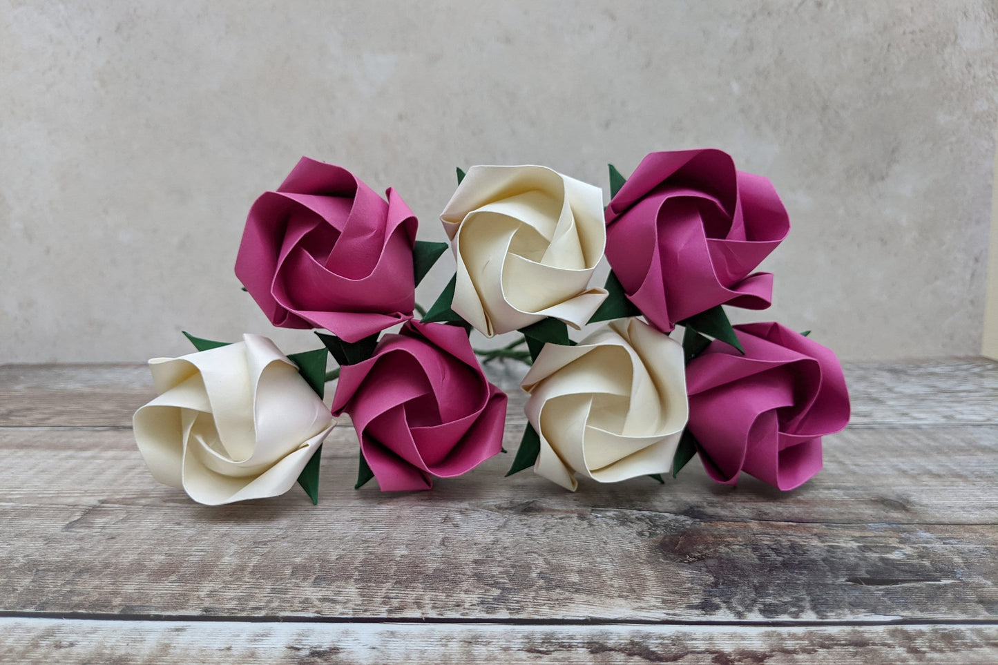Paper roses bouquet, eco friendly origami flowers gift